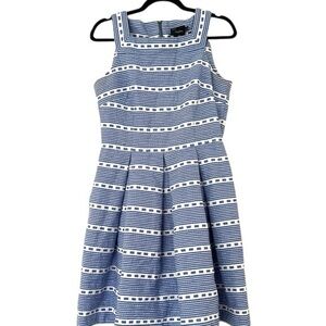 Just Taylor Striped Sleeveless Dress